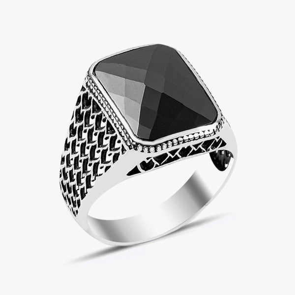 Onyx Ring 925s Silver LMR295