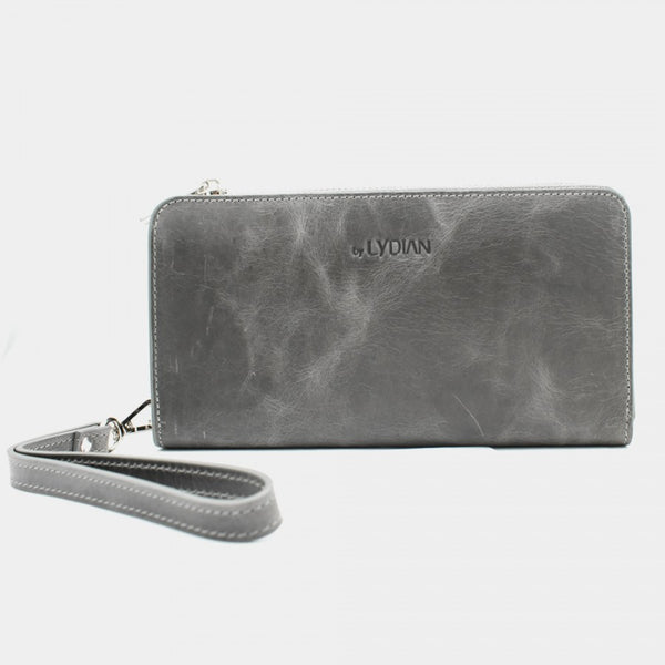 Antic Grey Leather Phone Wallet & Handbag BLW3034-G