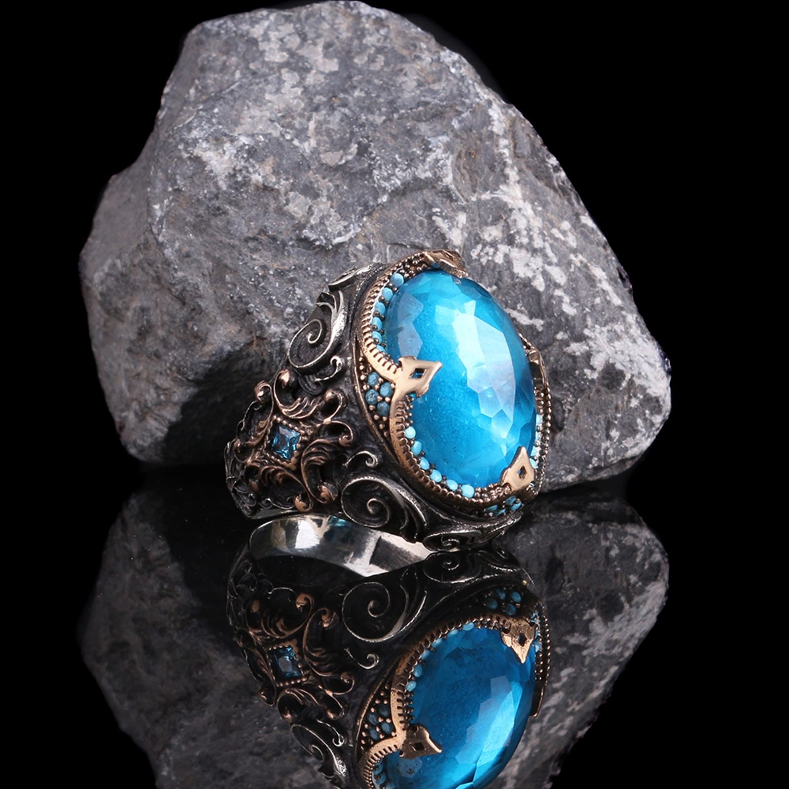 Madalena Ring Turquoise - Silver – shopchasingindigo